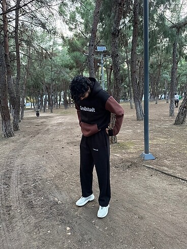 Baggy fit eşofman altı - Görsel 6