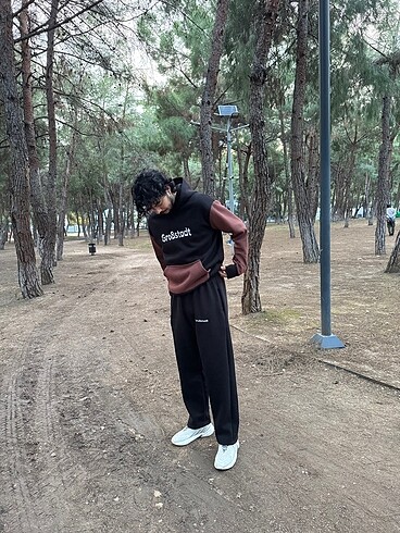 Baggy fit eşofman altı - Görsel 7