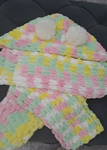 RENGARENK ŞAPKALI ATKI ,BALAKLAVA - Görsel 4