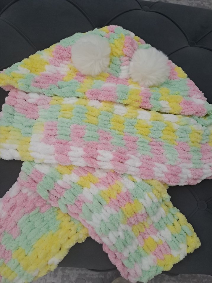 RENGARENK ŞAPKALI ATKI ,BALAKLAVA - Görsel 4