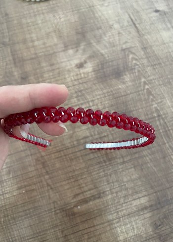 Boncuklu Saç Aksesuarı. Gelin tacı - Görsel 5