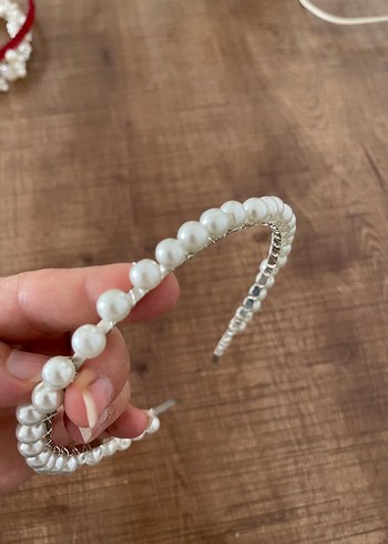 Boncuklu Saç Aksesuarı. Gelin tacı - Görsel 7