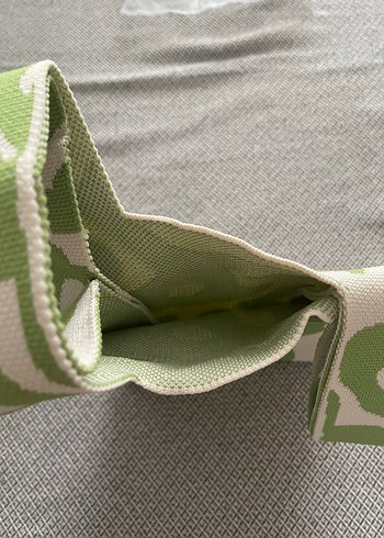 Yeşil Desenli Örgü Kadın Omuz Çantası - Görsel 2