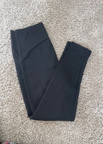 Siyah Yüksek Bel Hamile Taytı - Görsel 4