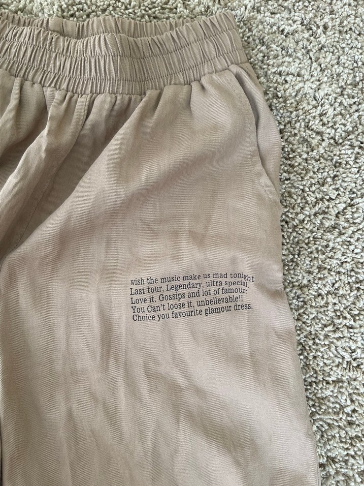 Bej Kadın Rahat Kesim Pantolon - Görsel 2