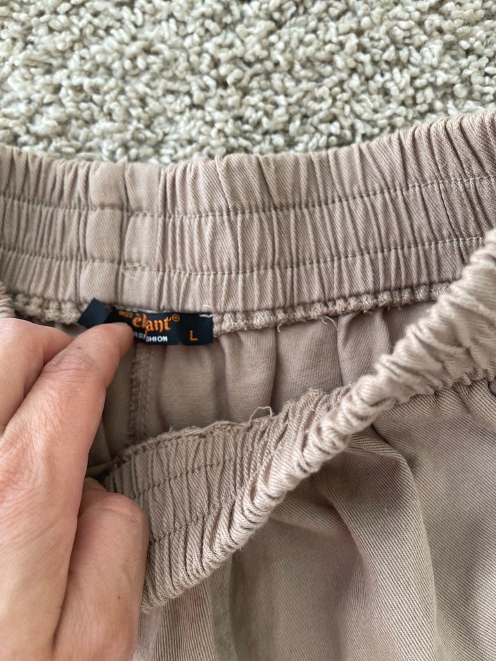 Bej Kadın Rahat Kesim Pantolon - Görsel 4