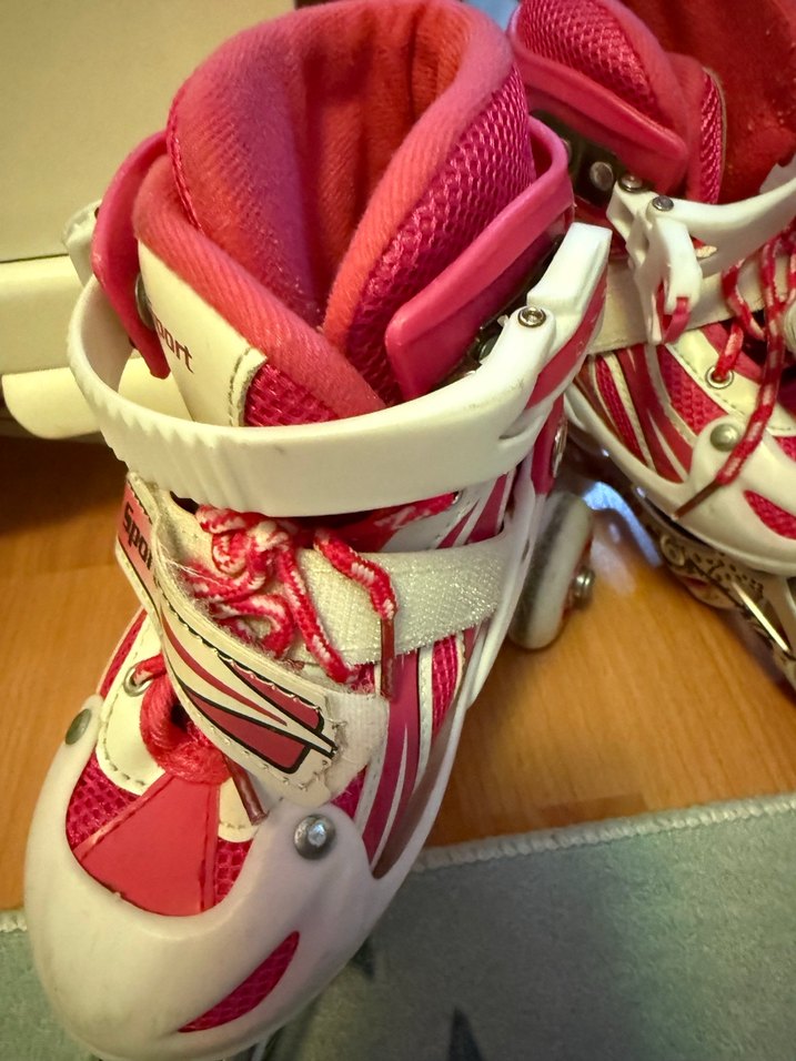 Renkli Pembe kız çocuk Spor Paten - Görsel 3