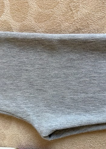 Gri çocuk Keten Eşofman Altı Yırtmaçlı - Görsel 3