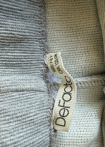 Gri çocuk Keten Eşofman Altı Yırtmaçlı - Görsel 2