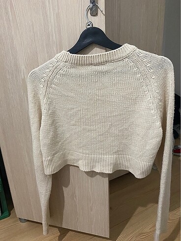 s Beden Ten rengi crop kazak