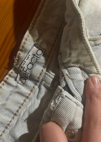 Gri Mini Kadın Denim Şort - Görsel 2