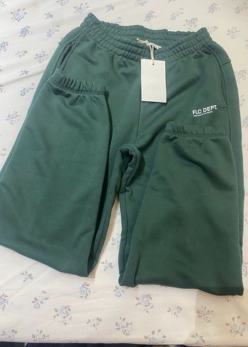 Kadın Koyu Yeşil Rahat Kesim Eşofman Altı - Görsel 2