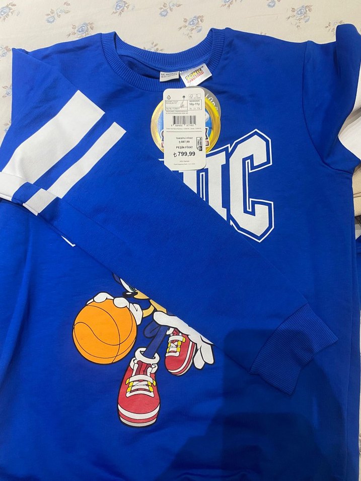 Sonic Baskılı Erkek Çocuk Eşofman Takımı - Görsel 4