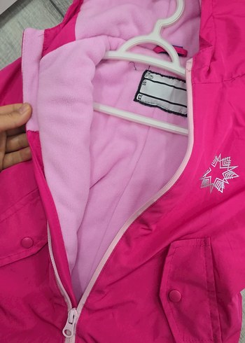 Renkli Pembemsi Kız Bebek Kar Tulumu - Görsel 4