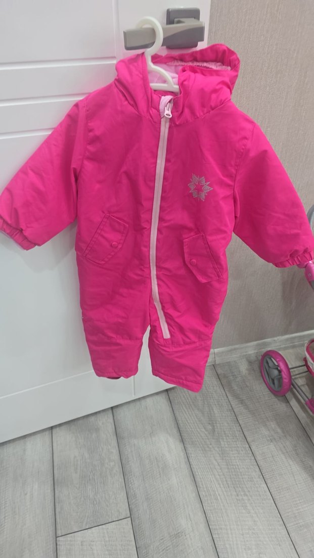 Renkli Pembemsi Kız Bebek Kar Tulumu - Görsel 5