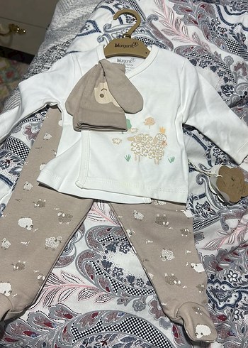 Mavi Erkek Bebek Tulum, Uzun Kollu, Örgü Detaylı - Görsel 7