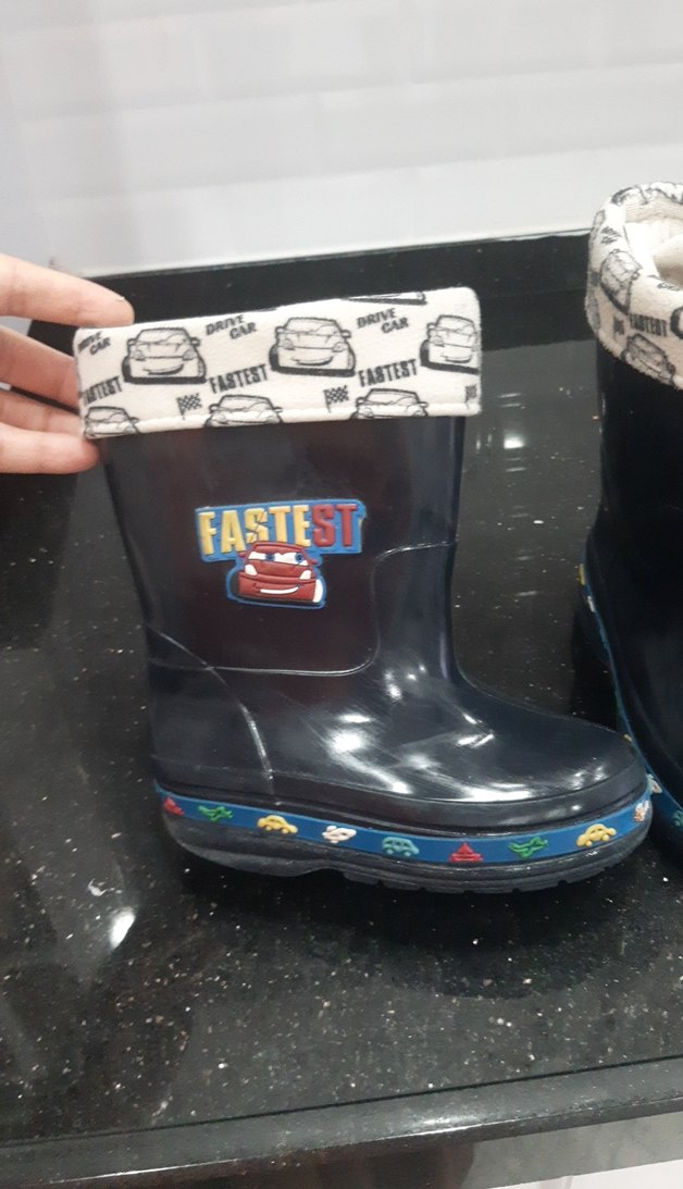 Mavi Baskılı Erkek Çocuk Lastik Bot - Görsel 2