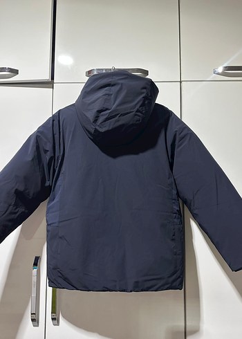 Lacivert Kapüşonlu Fermuarlı çocuk Mont - Görsel 3