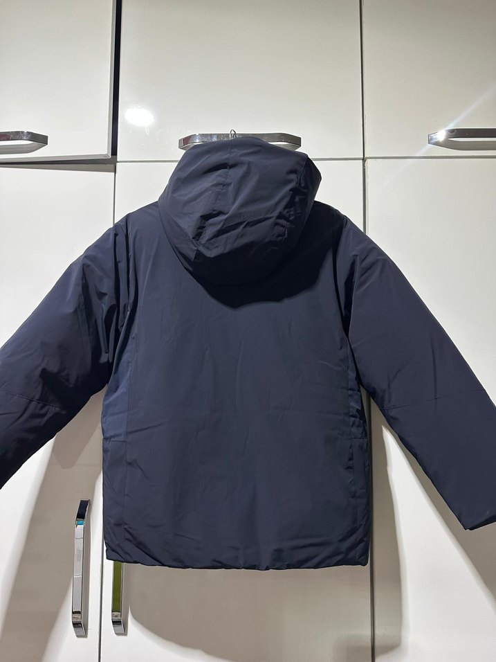 Lacivert Kapüşonlu Fermuarlı çocuk Mont - Görsel 3