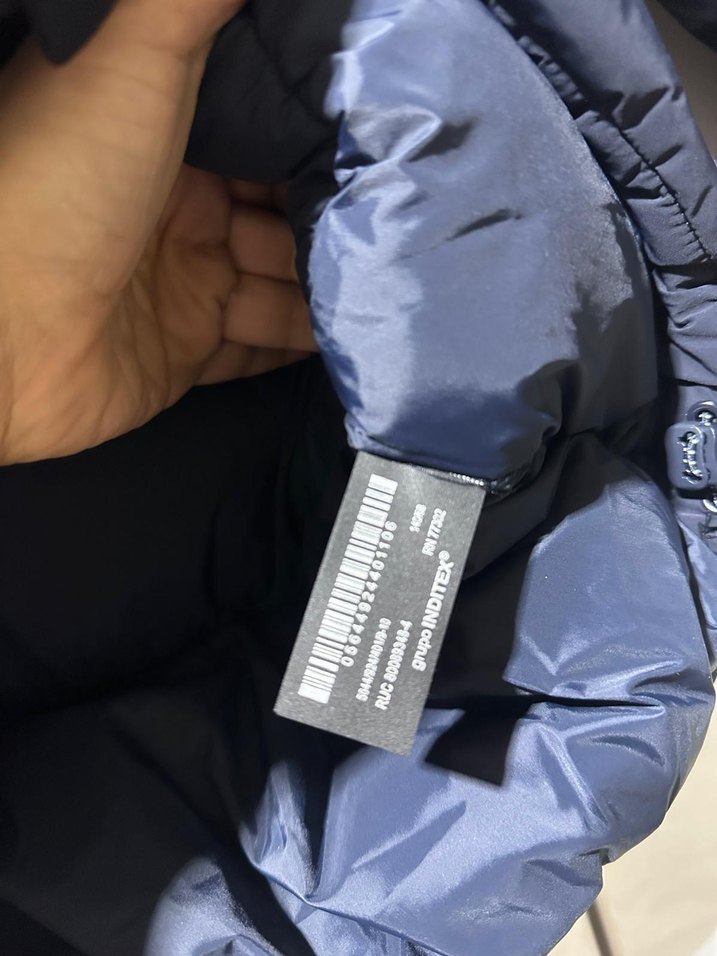 Lacivert Kapüşonlu Fermuarlı çocuk Mont - Görsel 2