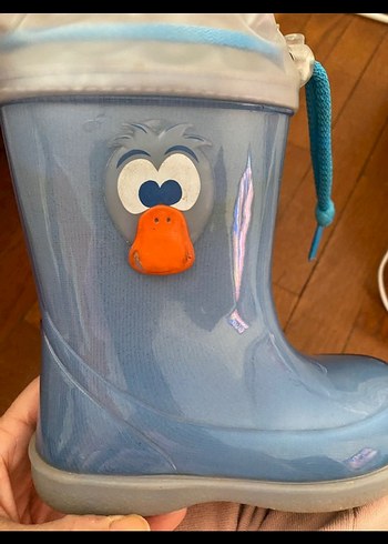 Mavi Çocuk Lastik Botlar Bağcıklı - Görsel 2