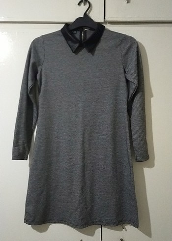 Kadın Uzun Kollu Kısa Elbise - Görsel 2