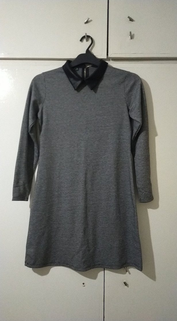 Kadın Uzun Kollu Kısa Elbise - Görsel 2