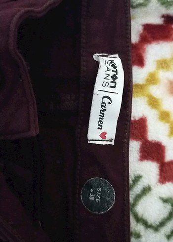 Bordo Kadın Pantolon - Görsel 2