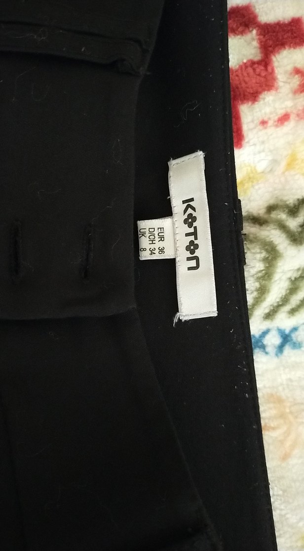 Kadın Siyah Kumaş Pantolon - Görsel 4