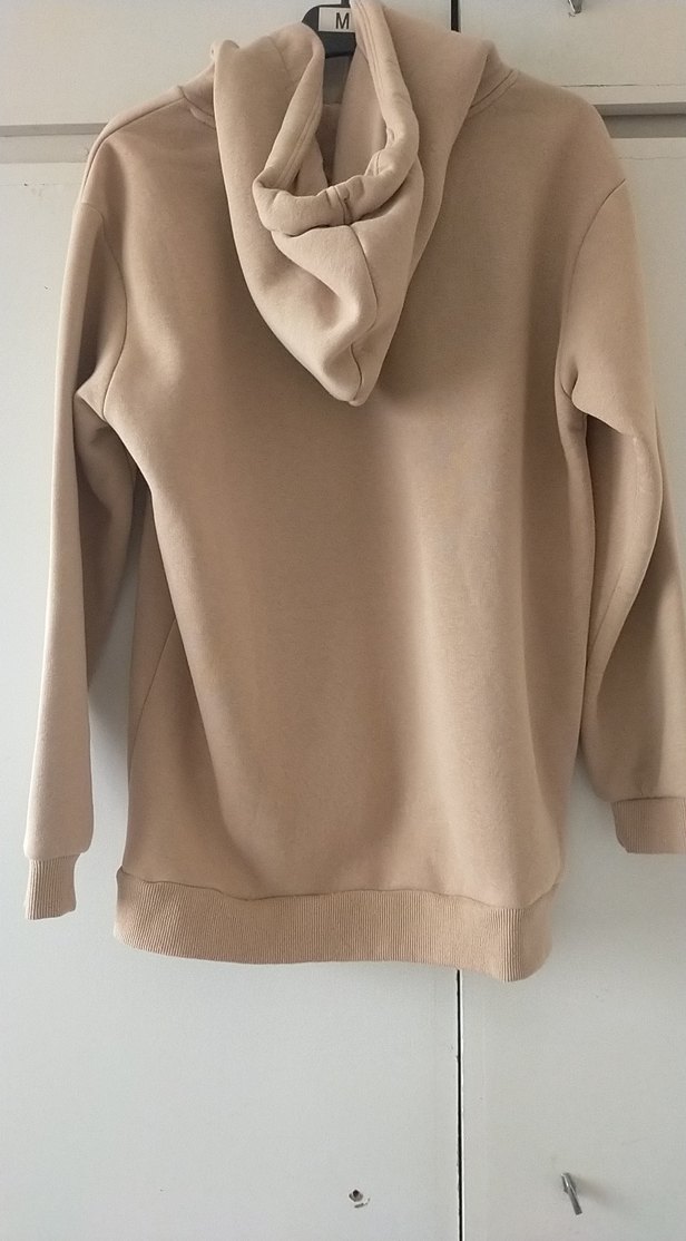 Bej Kadın Oversize Sweatshirt - Görsel 2