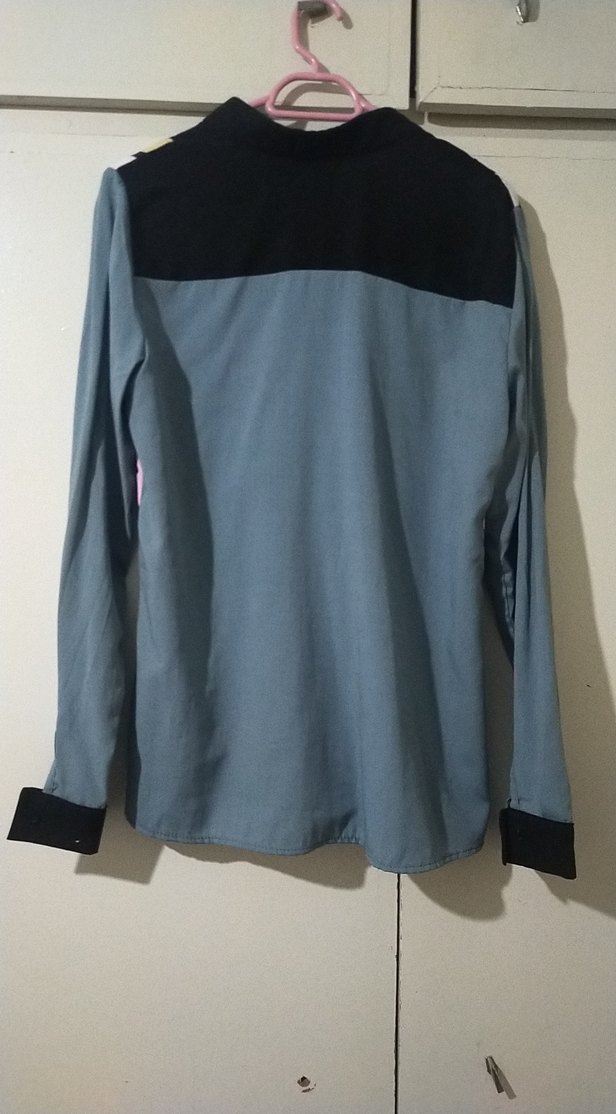 Uzun Kollu, Düğmeli Renkli Desenli Kadın Gömlek - Görsel 4