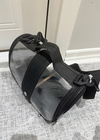 Siyah Şeffaf Kuş Taşıma Çantası - Görsel 2