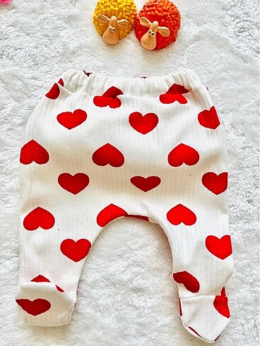 Kırmızı kalpli yenidoğan hastane çıkışı kız bebek takımı - Görsel 2