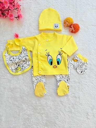 Premium kalite twetty yenidoğan hastane çıkışı bebek takımı - Görsel 2