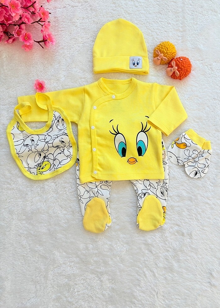 Premium kalite twetty yenidoğan hastane çıkışı bebek takımı - Görsel 2