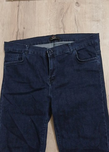 Lacivert Midi Denim Kadın Pantolon - Görsel 2