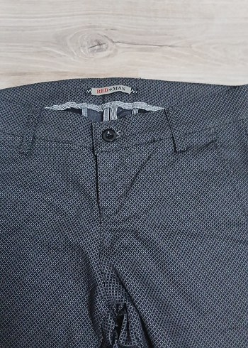 Gri Düğmeli Erkek Denim Pantolon - Görsel 2