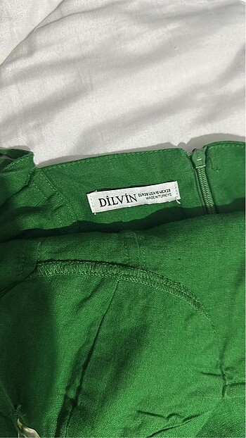 m Beden yeşil Renk Dilvin mini elbise
