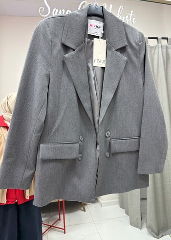 Zara Gri Blazer Ceket