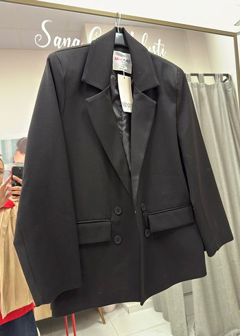 Zara Sikligin Simgesi Siyah Uzun Kollu Blazer Ceket