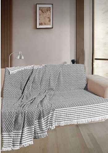 LAVENYA HOME PÜSKÜLL DETAYLI KOLTUK ÖRTÜSÜ