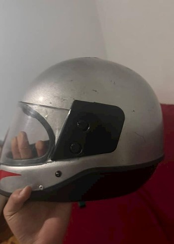 Diger Kırmızı ve beyaz Desenli Motosiklet Kaskı 2 adet fiyatı - Görsel 5