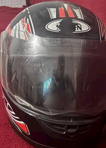 Diger Kırmızı ve beyaz Desenli Motosiklet Kaskı 2 adet fiyatı - Görsel 8