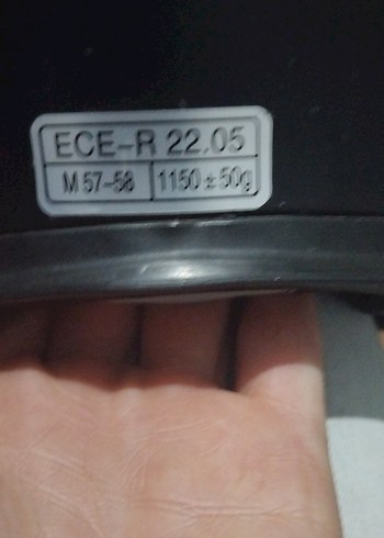 Siyah Kemerli Motosiklet Kaskı - Görsel 5