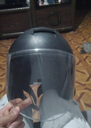 Siyah Kemerli Motosiklet Kaskı - Görsel 2