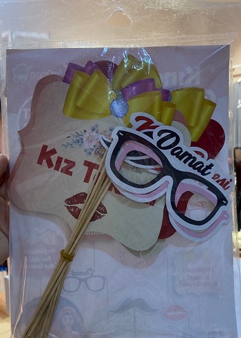 Kına Gecesi 12 Parça Konuşma Balonu Seti - Görsel 2