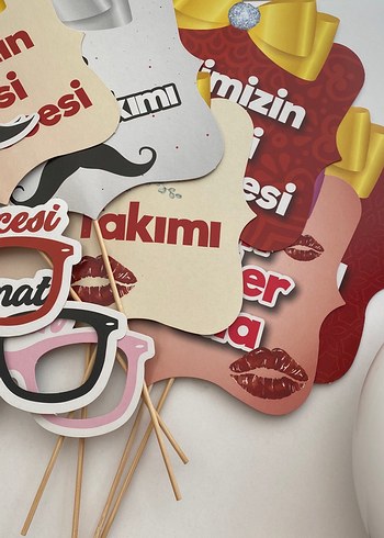 Kına Gecesi Konuşma Balonları 12 Adet - Görsel 3