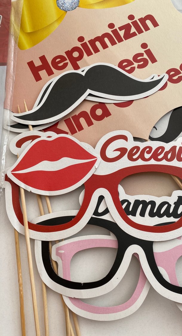 Kına Gecesi Konuşma Balonları 12 Adet - Görsel 4