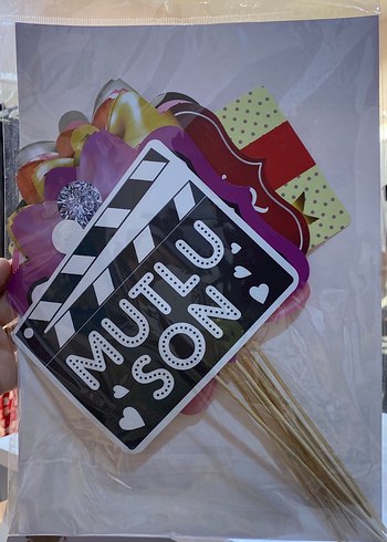 Bordo Söz Nişan Konuşma Balonları 10'lu - Görsel 2