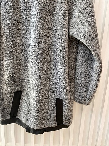 m Beden gri Renk Kışlık Uzun Yumoş Sweatshirt